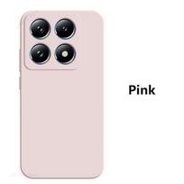 Dėklas Mi 14T Mi14T Pro, skysto silikono minkšti telefono dėklai Xiaomi Mi 14T Mi14T Pro Mi 14 T Pro dangtelis, Xiaomi priedai For Xiaomi 14T Pro rožinė