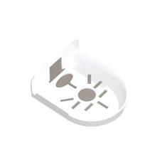 Universal Non-Drilling Wall Mount for CCTV Camera - Durable and Space-Saving Storage Holder balta