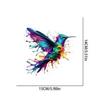 Dopamine Colorful Hummingbird Car Stickers Body Auto Rear Triangle Window Trunk Bumper Personalized Stickers Creative Decoration width 15CM