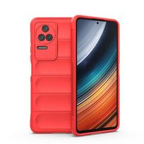 Poco F4 dėklas dangtelis Poco F4 Capas telefono buferis galinis smūgiams atsparus minkštas TPU skirtas Fundas Xiaomi Poco X4 GT M4 Pro F4 5G dangteliui For Poco X4 GT 5G raudona