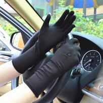 Women Polyester Outdoor Activities Eastic Sun Protection Multiple Colors Wrist Protection Solid Color Cycling Riding 4 Colors