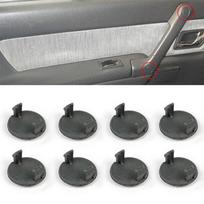 8PCS Car Inner Door Grab Handle Screw Caps Cover Plugs For Mitsubishi MB777725 gray