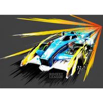 Rocket League Žaidimo Plakatas Neoninis Vaizdo Žaidimas Drobės Tapyba Sienos Menas Paveikslas Moderniam Berniuko Kambariui Svetainei Namų Dekoras Cuadros 21cm×30cm NoFrame