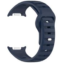Naujas silikoninis dirželis Samsung Galaxy Watch 8 Classic watch8 40mm 44mm sportiniam išmaniajam laikrodžiui, minkšta apyrankė correa For Galaxy Watch8 tamsiai mėlyna spalva