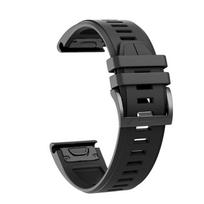 22 26 mm QuickFit dirželis, skirtas Garmin Fenix 8 E 7X 7 6X 6 Pro 5X Plus 3HR apyrankei, Epix Gen 2 Enduro 3 Tactix silikoninei juostai QuickFit 22mm juoda