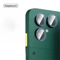 Fairphone 6 aliuminio lydinio stikliniai kameros objektyvo apsauginiai dangteliai, skirti Fairphone6 FAIRPHONE FAIRPHONE6 galinio objektyvo apsauginė plėvelė dėklas Fairphone 6 juoda