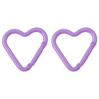 1-10 vnt. Aliuminio Purškiamais Dažais Dažyti Ovalo Formos Trasos Laipiojimo Sagtys Raktų Krepšio Aksesuarams 41x43mm 1pcs violetinė