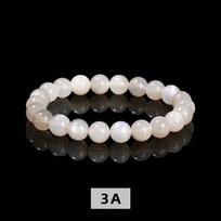 Jingde Jewelry Baltas Mėnulio akmuo karoliukų apyrankė - Elegantiška paprasta mada moterims 6mm white