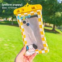 Mielas dulkėms atsparus užsandarintas vandeniui atsparus dėklas mobiliesiems telefonams, tinkamas naudoti su jutikliniu ekranu Yellow puppy