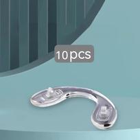 10pcs U-Shaped Silicone Nose Pads for Glasses - Comfortable, Reduces Indentation, and Fits Most Glasses 10pcs gray