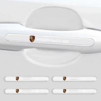 4 vnt. Skaidri Automobilio Durų Rankenų Apsauga nuo Įbrėžimų Lipdukas Apsauginė Plėvelė Porsche Boxster Cayenne Panamera Macan Cayman 911 918 996 917 991 white