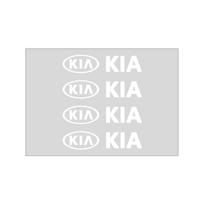 4 vnt. Madingi automobilio stiliaus durų rankenų lipdukai Padangų galinio vaizdo veidrodėlio lipdukai Kia Rio Ceed Sportage Cerato Soul Sorento K2 K5 Apverčiami automobilio priedai balta