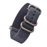 16/18/20/22/24mm Replacement Nylon Universal Adjustable Watchband Wrist Strap 16mm pilka