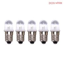 5 vnt. E10 LED lemputė DC 3V 4.5V prietaiso lemputė indikatoriaus lemputė žibintuvėlio lemputė as the picture