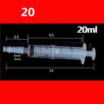 Švirkštas Didelės talpos Daugkartinis Siurblys Matavimo Maitinimo Rašalas Didelės talpos Siurbimo Aliejus Maitinimas Klizma Klijų Užpildymas KTY 20 ml