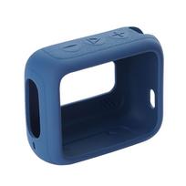 Silikoninis dėklas JBL GO 4 GO4 Bluetooth garsiakalbiui, pilnas dangtelis, apsaugantis nuo dulkių, pastorintas apsauginis dangalas mėlyna