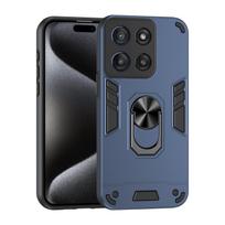 Karinio lygio dėklas, skirtas „Motorola Moto G56 G86 5G G06“ apsauginiam dangteliui, atsparus smūgiams, žiedo laikiklis „Fundas Coque“. Motorola Moto G56 mėlyna
