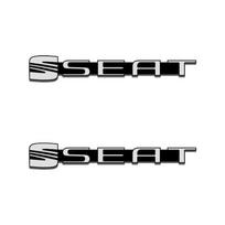 3D automobilio stiliaus lipdukas Aliuminio emblema salono garsiakalbio garso ženklelis SEAT Leon 5f Ibiza 6l 6j Leon 1P Pagalvėlė Altea Xl Leon Mk 2pcs