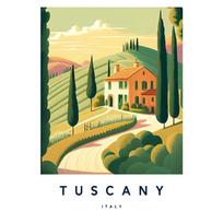 Florencija Italija Europa Kelionė Miesto Peizažas Plakatas Amalfis Roma Toskana Sardinija Drobės Spaudinys Tapyba Sienos Menas Biuro Namų Dekoras 21X30cm Unframe