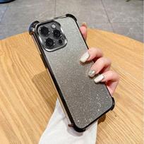 Blizgus prabangus dengtas permatomas telefono dėklas, skirtas XiaoMi RedMi Note 14 Pro Plus 14S 13 13R 12 12S Turbo 11 11t 10 4G 5G Redmi Note 10 Pro juoda