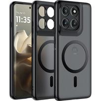 Dėklas Magsafe magnetiniam belaidžiam įkrovimui, kietas PC, matinis dangtelis Motorola MOTO G67 G57 Power Edge 70 G86 G56 G85 60 Pro Fusion Motorola Edge 60 Neo juoda