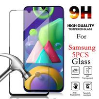 5 vnt. Samsung Galaxy Note 20 Note 10 S10 Lite M51 M31S M31 M30 M40 M01 Core Pilnas dangtelis Grūdintas stiklas Ekrano apsauga Kameros apsauginė plėvelė Samsung Note 20 juoda