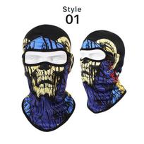 Kaukolė Balaclava Pilnas veido apdangalas Bandana Lauko dviračių sportui Veido kaukė Kaklo mova Motociklo priedai KTB 1 black