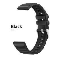 18 mm silikoninis dirželis Huawei Watch GT 6 41 mm, Huawei Watch GT 4 GT5 41 mm / GT5 Pro 42 mm keičiamas apyrankės dirželis, universalus 18mm Universal juoda