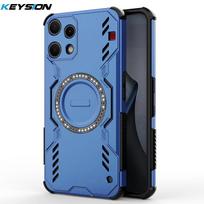 KEYSION Tuščiaviduris aušinantis dėklas telefonui Nothing Phone 3A Lite Magnetinis aušinantis smūgiams atsparus galinis dangtelis telefonui Nothing 3A Lite for Nothing 3A Lite mėlyna