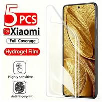 5 vnt. itin HD hidrogelio plėvelė, skirta Xiaomi 17 Pro Max 15 14 13 12 Pro 15T 14T 13T 12T Pro 13 12 11 Lite, viso ekrano apsauginė plėvelė Hydrogel Film&Xiaomi 17 pro max skaidri