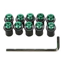 10 vnt. Priekinio stiklo tvirtinimo elementų rinkinys Motociklo priedai Universalus motociklo M5x16mm Priekinio stiklo varžtai veržlės