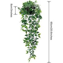 Dirbtinis kabantis augalas, Datura, Vidaus sienų dekoracija, Mažas dirbtinis vazoninis augalas One Size