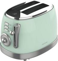 Cecotec Toaster | Toast&Taste 800 Vintage | Power 850 W | Number of slots 2 | Housing material Stainless steel | Light Green 3209 | 8435484032094