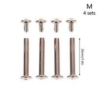 4Rinkiniai nerūdijančio plieno bagažo varžtai, bagažo priedai Bagažo ratai Varžtai Kniedės 6*30-45Mm 6mm*36mm