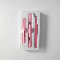 Double-Ended Quick-Dry Eyelash Glue & Remover Gel with Tweezers - Long-Lasting, Seamless Application
