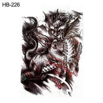 Šaunus Tiger Lion Drakono rankos peties vandeniui atsparus laikinas netikras tatuiruotės lipdukas HB-226