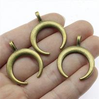 Sunbeams Sun Solar Flare Charm Antique Bronze Zinc Alloy Jewelry Making Supplies Couple Style Bracelet Charms A54-3pcs-33x26mm