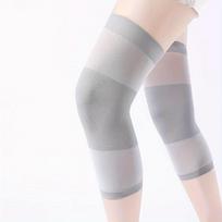 1 Pair Unisex Breathable All-Season Compression Knee Pads - Lightweight Elastic Band Design Gray Color Sports And Daily Use pilka spalva