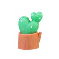 Mini dirbtiniai kaktusai vazonėliuose Miniatiūriniai žali kaktusai vazonėliuose DIY mikro kraštovaizdžiui Pasakų sodo aksesuarai Augalų vazonai Bonsai amatai H green
