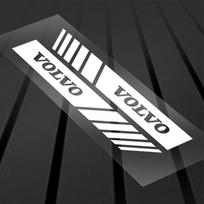 2 vnt. Automobilio stiliaus galinio vaizdo veidrodėlio dekoravimo lipdukai Emblemos, skirtos Volvo Rdesign XC90 S60 XC60 V70 S80 S40 V50 V40 V60 C30 S70 balta