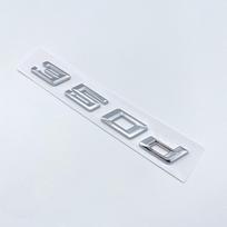 Naujosios BMW 3 serijos galinės poslinkio emblemos: 350d, 340d, 335d, 330d, 318d Lipdukai. New Font Style