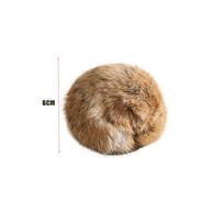 Gifts Rabbit Fur Cat Ball Scratch Resistant Soft Fluffy Cat Durable Cat Teaser Wand for Indoor Cats Kicks Chase Games