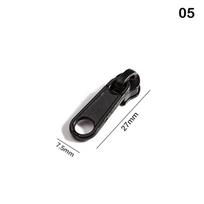5/8 vnt. 4 dydžių universalūs momentinio užtrauktuko remonto keičiami slankikliai siuvimui drabužiams, krepšiui, bagažui, taisymui 5(5pcs Black 3#)
