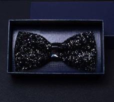 Mens Bow Tie Classic Formal Adjustable Fit with Textured Pattern for Wedding Party Business Shirt Suit Accessories One Size