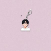 Stray Kids Cute Cartoon Member Acrylic Keychain, Kpop Idol Cartoon Bust Bag Charm Pendant, STAY Fans Collectible Accessory CHANGBIN