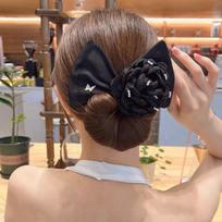 Fashion Vintage Lazy Magic Flower Bow Clip Bun Curler Braider Hairstyle Twist Maker Tool Dount Twist For Women Hair Accessories A1