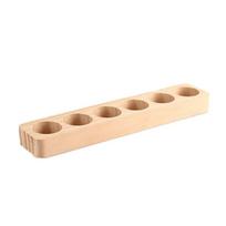 Fragrance Holder Stand for Essential Oils Sturdy Wooden Design for Bathroom Organization 6 holes