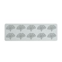 10 Cavity Hollow Ginkgo Leaf Lace Mat Fondant Embosser Baking Decoration Mold Cake Fondant Silicone Mould Easy to Use 1