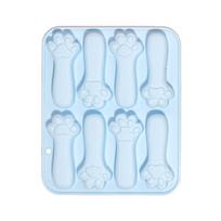 8Cavity Silicone Fondant Mold Cat Claw Cake Decorating Biscuit Mold Chocolate Puddings Cake Chocolate Mold DIY Craft mėlyna