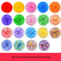 Matte Cheerleading Pom Poms with Straight Handle for Dance Performance
